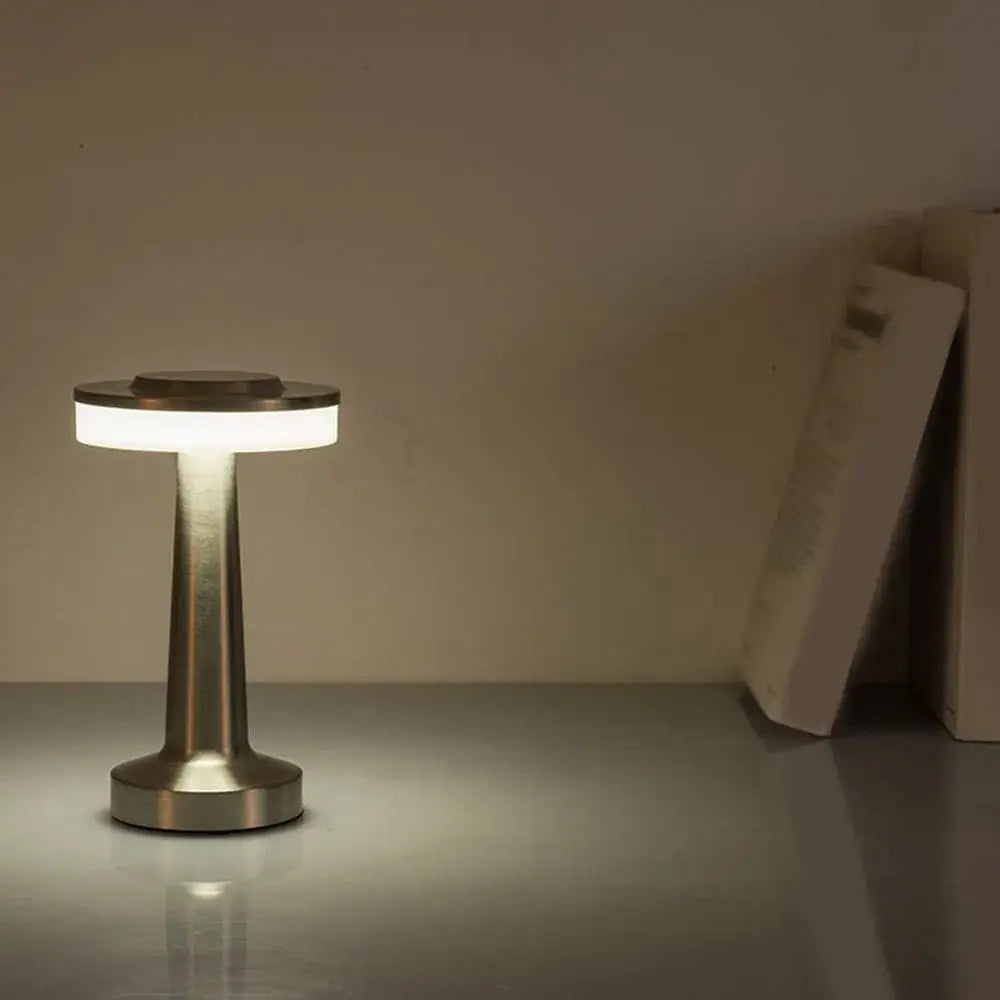 Cordless Luxury Restaurant Table Lamp – Rechargeable Gold, Black, Silver LED Bar Light – Dimmable Modern Lamp for Dining Tables, Cafes, Hotels & Lounges – Wholesale Available