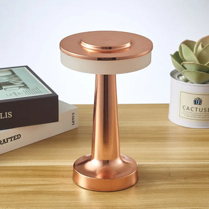 Cordless Luxury Restaurant Table Lamp – Rechargeable Gold, Black, Silver LED Bar Light – Dimmable Modern Lamp for Dining Tables, Cafes, Hotels & Lounges – Wholesale Available