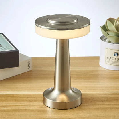Cordless Luxury Restaurant Table Lamp – Rechargeable Gold, Black, Silver LED Bar Light – Dimmable Modern Lamp for Dining Tables, Cafes, Hotels & Lounges – Wholesale Available